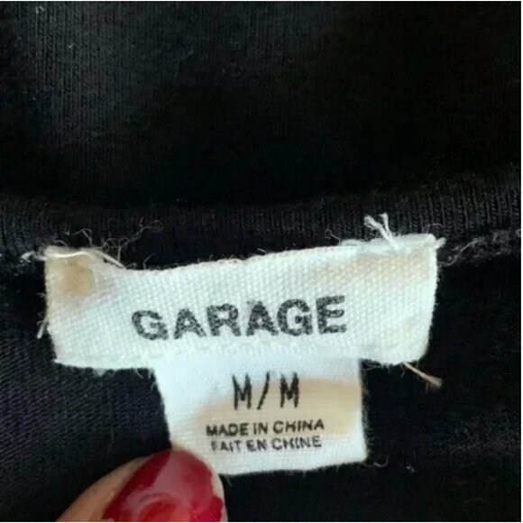 Garage Clothing Women's V Neck Swing Dress in Black Size Medium - Picture 6 of 7